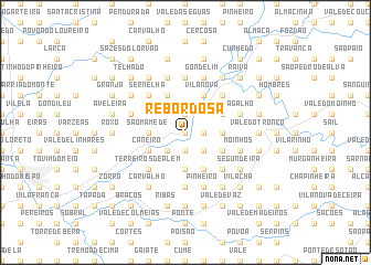 map of Rebordosa