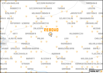 map of Rębowo