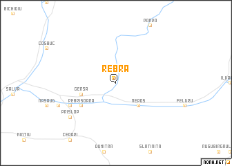 map of Rebra