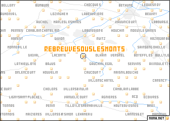 map of Rebreuve-sous-les-Monts