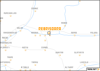 map of Rebrişoara