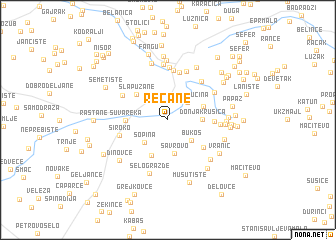 map of Rečane
