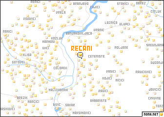 map of Rečani