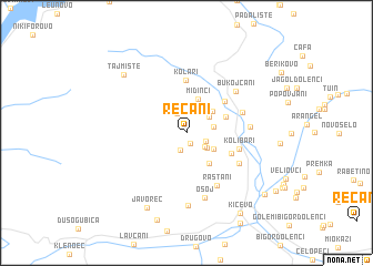 map of Rečani