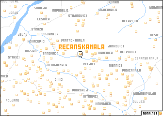 map of Rečanska Mala