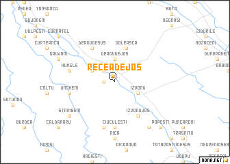 map of Recea de Jos