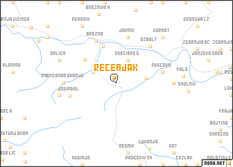 map of Recenjak