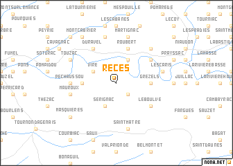 map of Reces