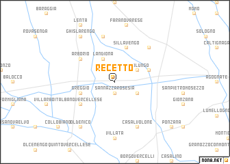 map of Recetto