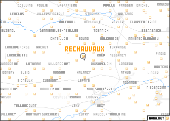 map of Rechauvaux