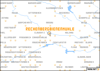 map of Rechenberg-Bienenmühle