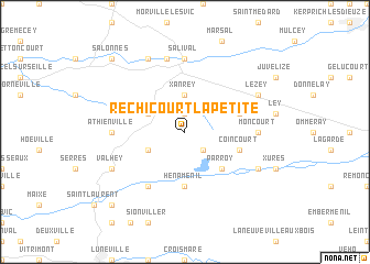 map of Réchicourt-la-Petite