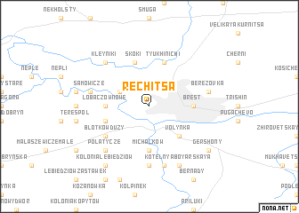 map of Rechitsa