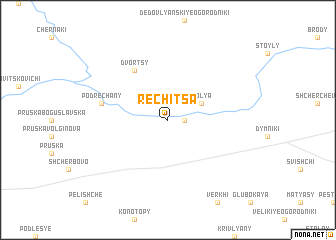 map of Rechitsa