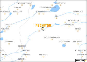 map of Rechitsa