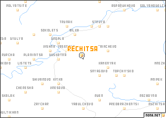 map of Rechitsa