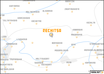 map of Rechitsa