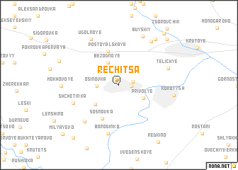 map of Rechitsa