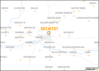 map of Rechitsy