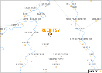 map of Rechitsy