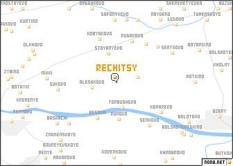 map of Rechitsy