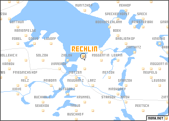 map of Rechlin