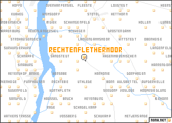 map of Rechtenflethermoor