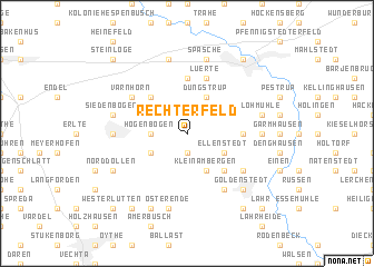 map of Rechterfeld