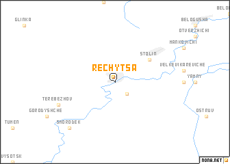 map of Rechytsa