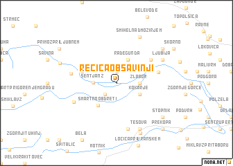 map of Rečica ob Savinji