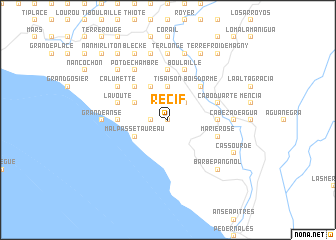 map of Récif