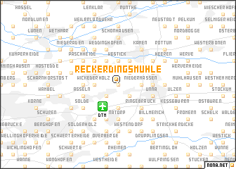 map of Reckerdingsmühle