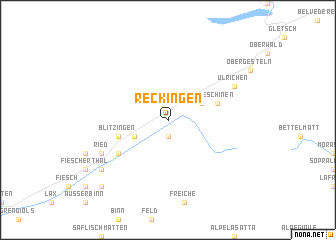 map of Reckingen