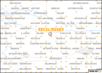 map of Recklingsen