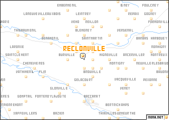 map of Réclonville