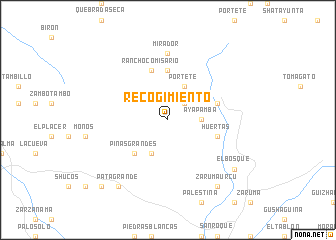 map of Recogimiento