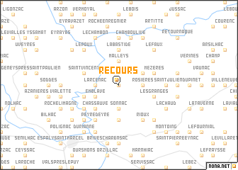 map of Recours