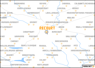 map of Récourt