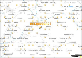 map of Recouvrance