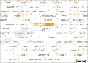 map of Recquignies