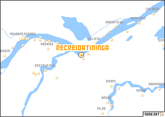 map of Recreio Atininga