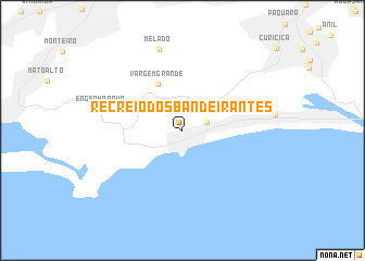 map of Recreio dos Bandeirantes