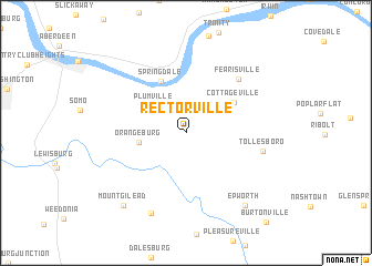 map of Rectorville