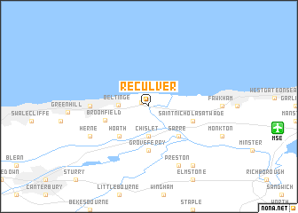 map of Reculver