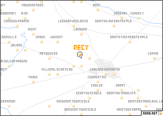 map of Recy