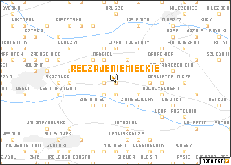 map of Ręczaje Niemieckie