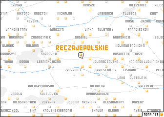 map of Ręczaje Polskie