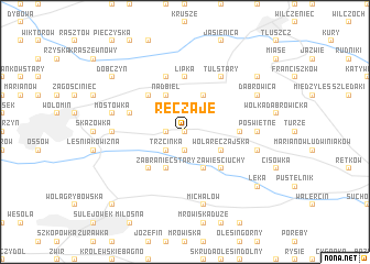 map of Ręczaje