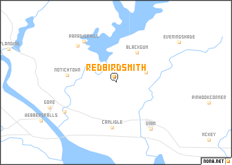 map of Redbird Smith