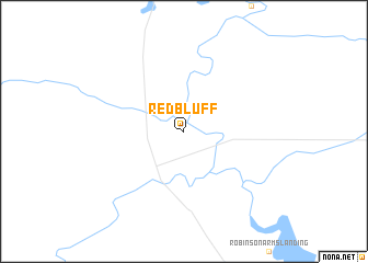 map of Red Bluff